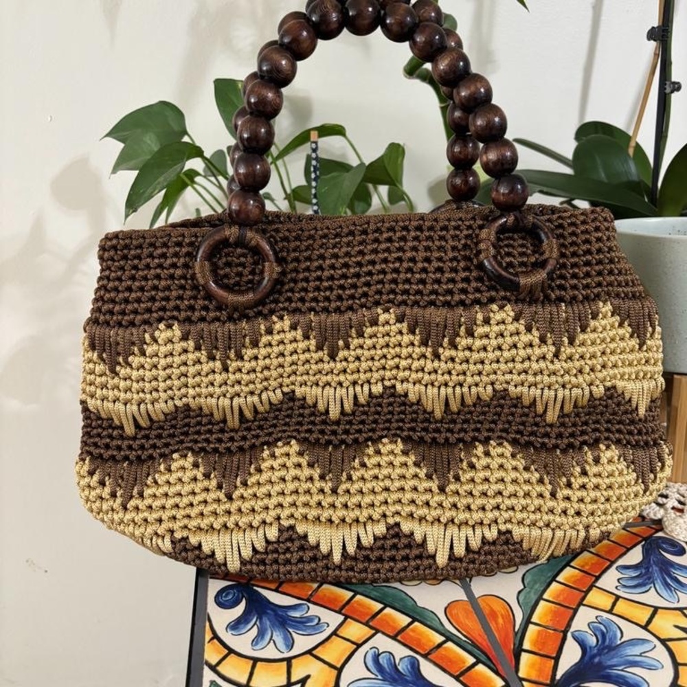 Women handmade crochet womens bag